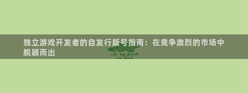 新城平台官网首页网址：独立游戏开发者的自发行版号指南：在竞争激烈的市场中
脱颖而出