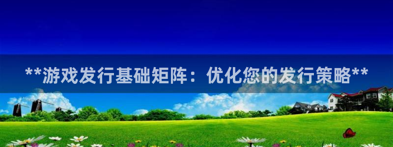 新城平台注册登录地址在哪：**游戏发行基础矩阵：优化您的发行策略**